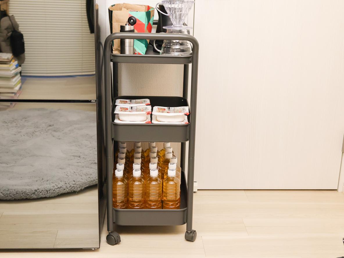 無印良品の「かわいいワゴンラック」が優秀だった！スリムに使える秘密