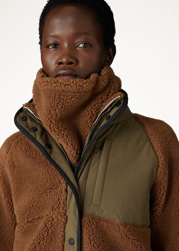 オルメア・ネックウォーマー キャッシュファー® ブラウン