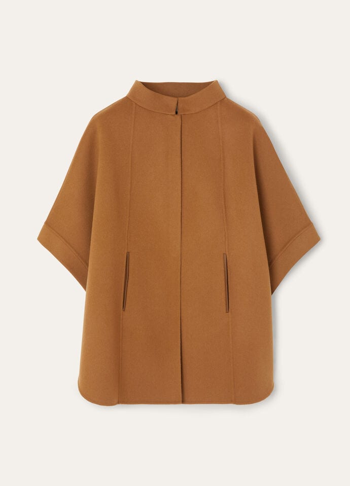 Natural Dark Vicuna/Nougat Baby Cashmere, Vicuña Salzburg Cape