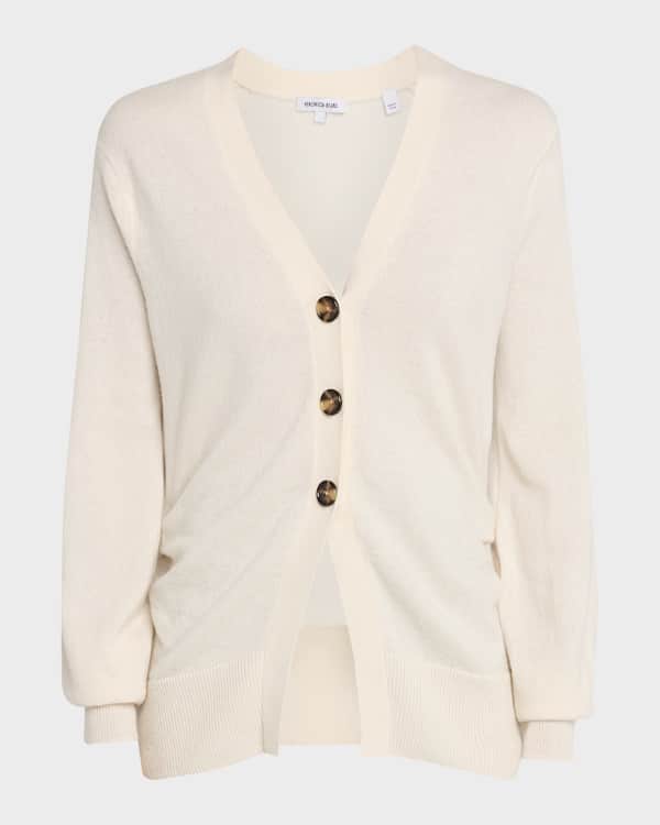 Moschino Jeans Extra-Fine Embroidered Wool Cardigan | Neiman Marcus