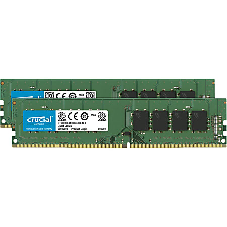 Micron 16GB 2x 8 GB DDR4 SDRAM Memory Kit 16 GB 2x 8GB DDR4