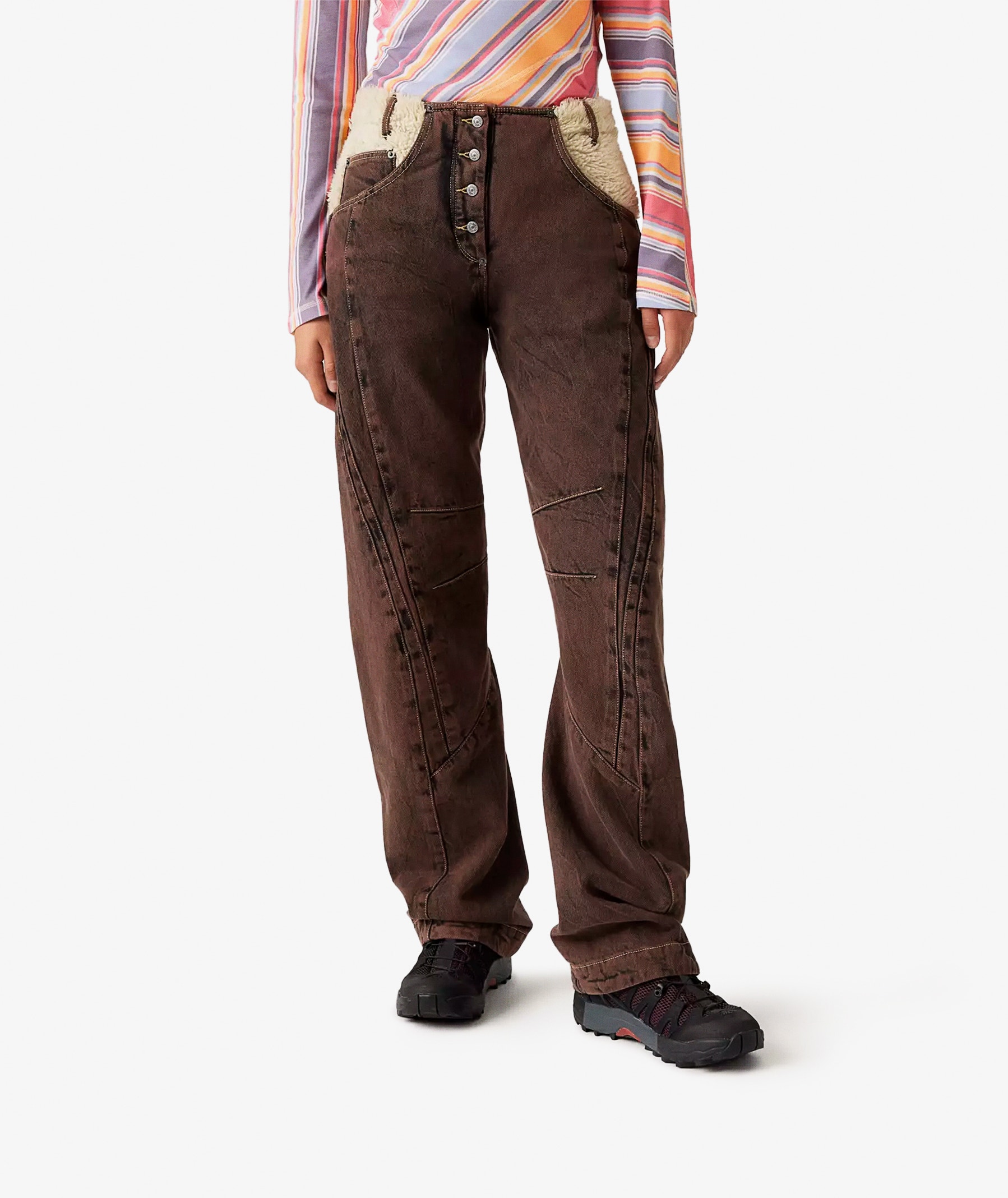 Levi's Vintage Women's Paneled Jeans x Kiko Kostadinov in Brown