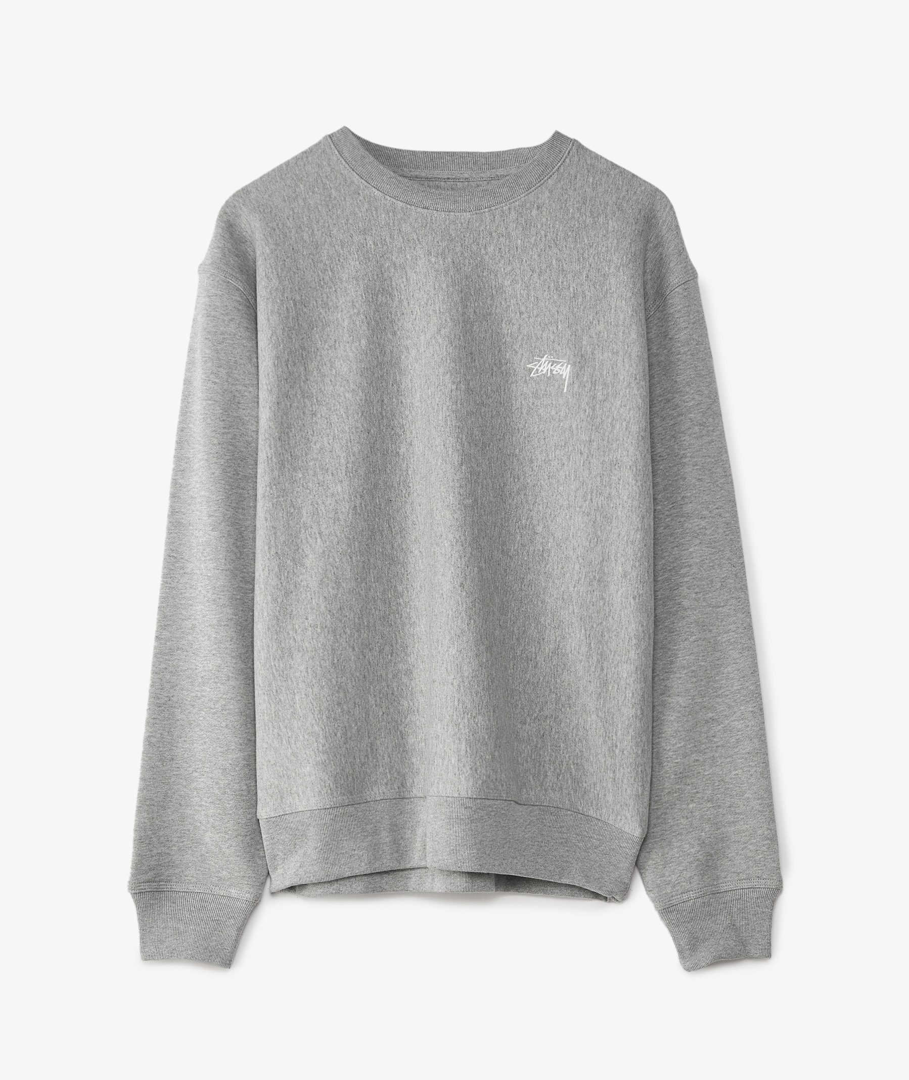 Grey Stüssy Stussy Logo Crewneck | SVD