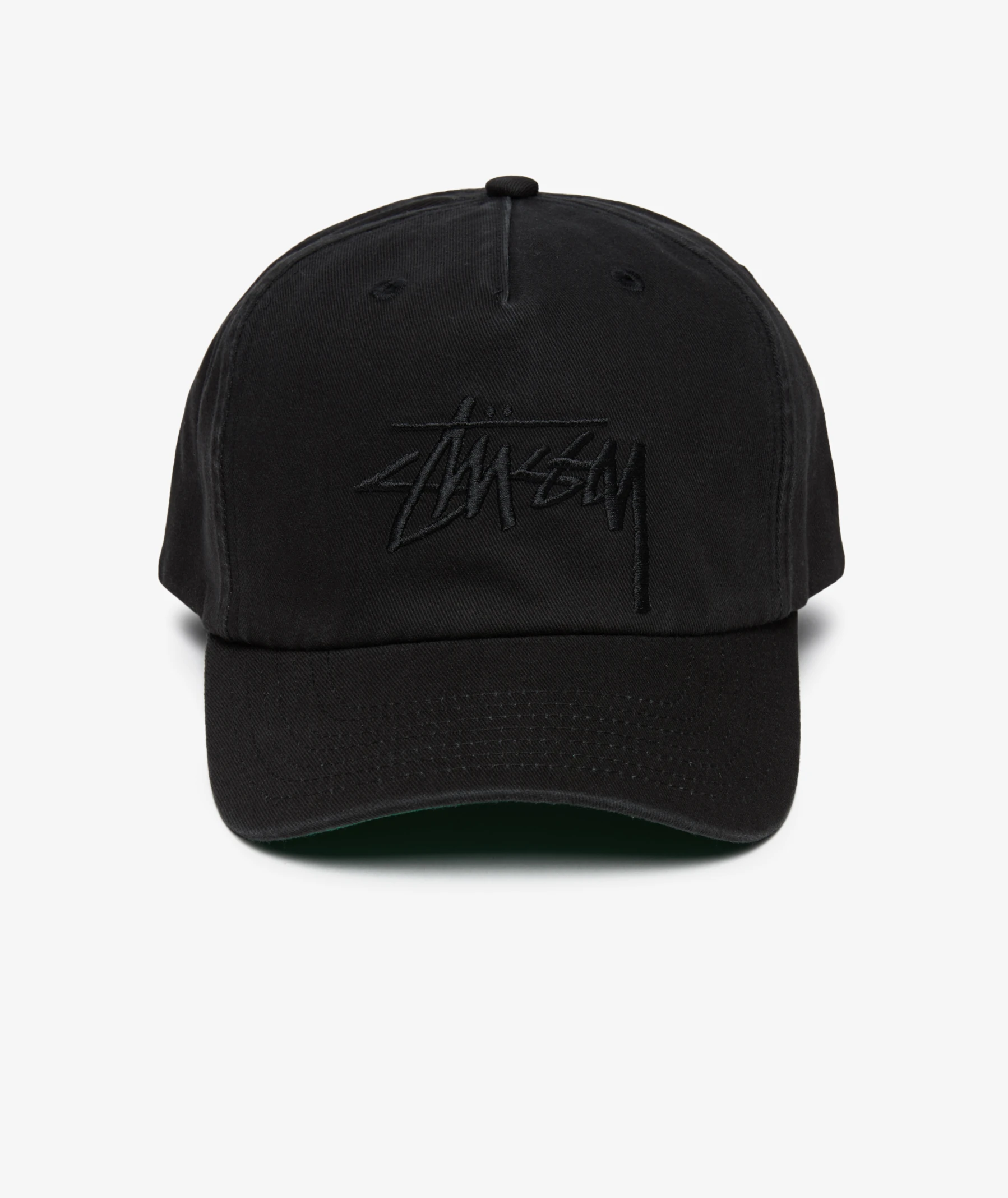 Stüssy Mid-Depth Big Stock Snapback Cap | Black | SVD USA