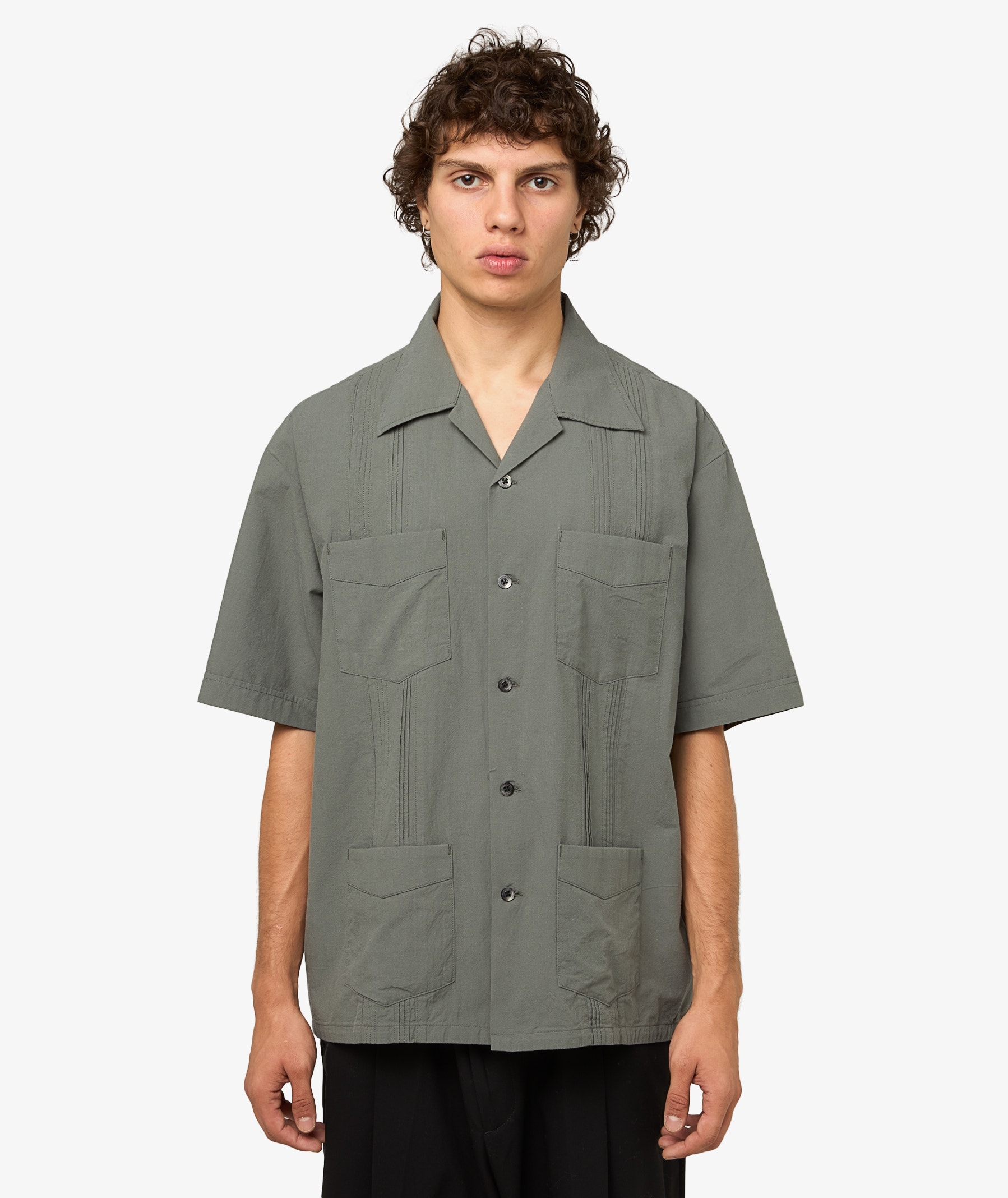 Neighborhood Guayabera Shirt | 251AQNH-SHM05-OD | SVD