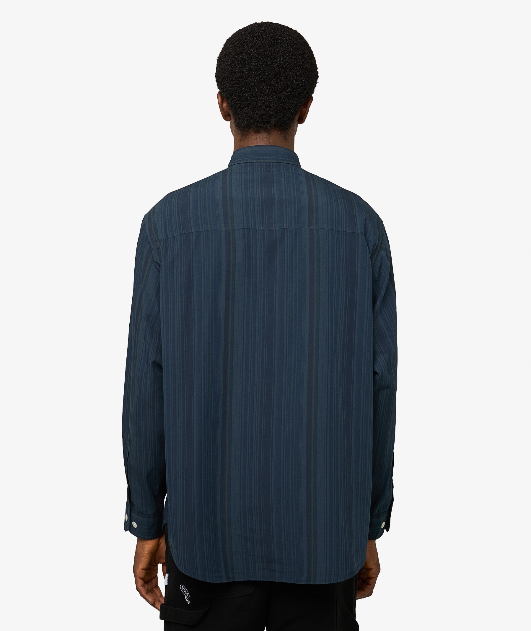 WTAPS BD 05 Long Sleeve Shirt | Black/Navy | SVD