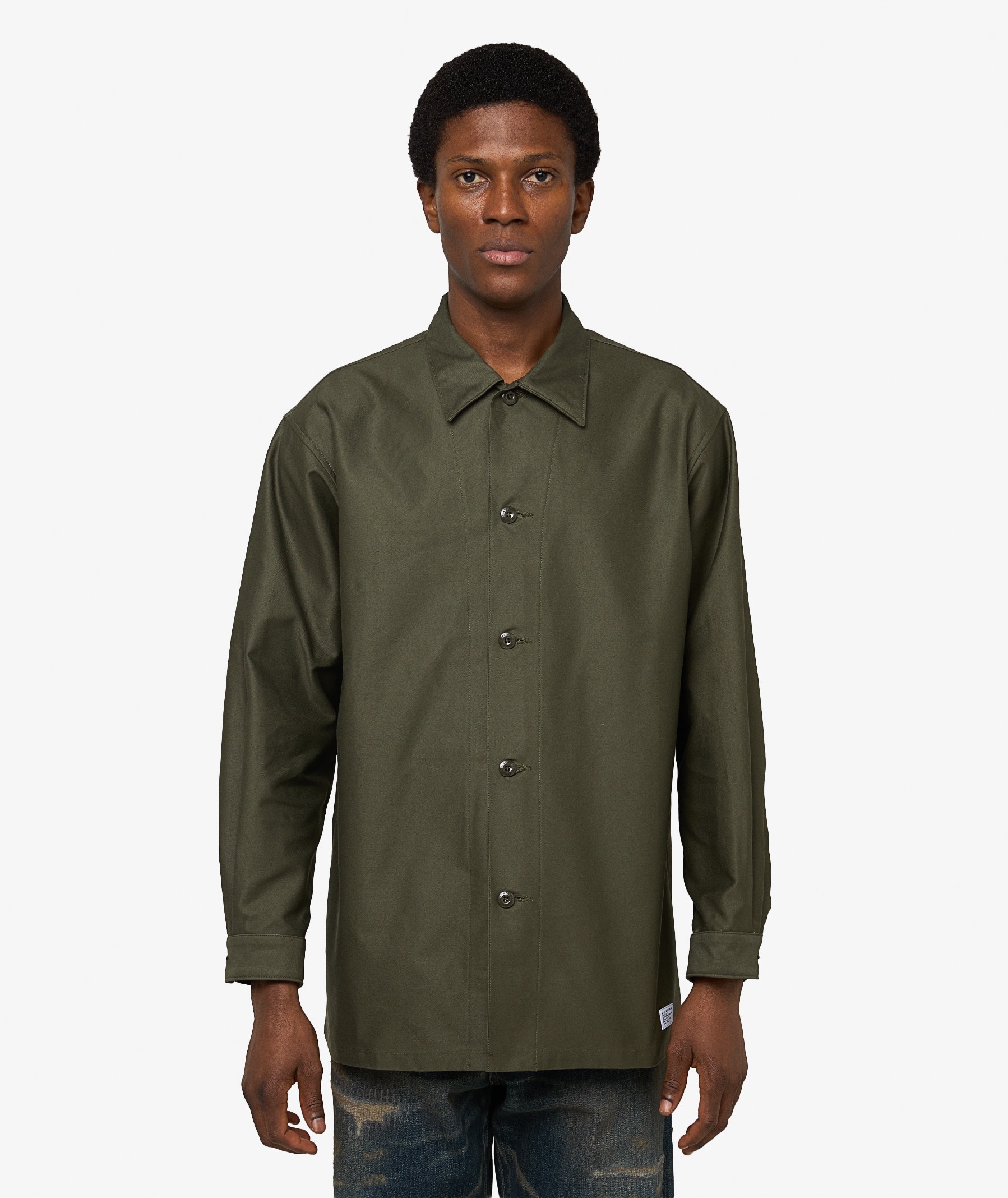 WTAPS CBW 01 Long Sleeve Shirt | Olive Drab | SVD