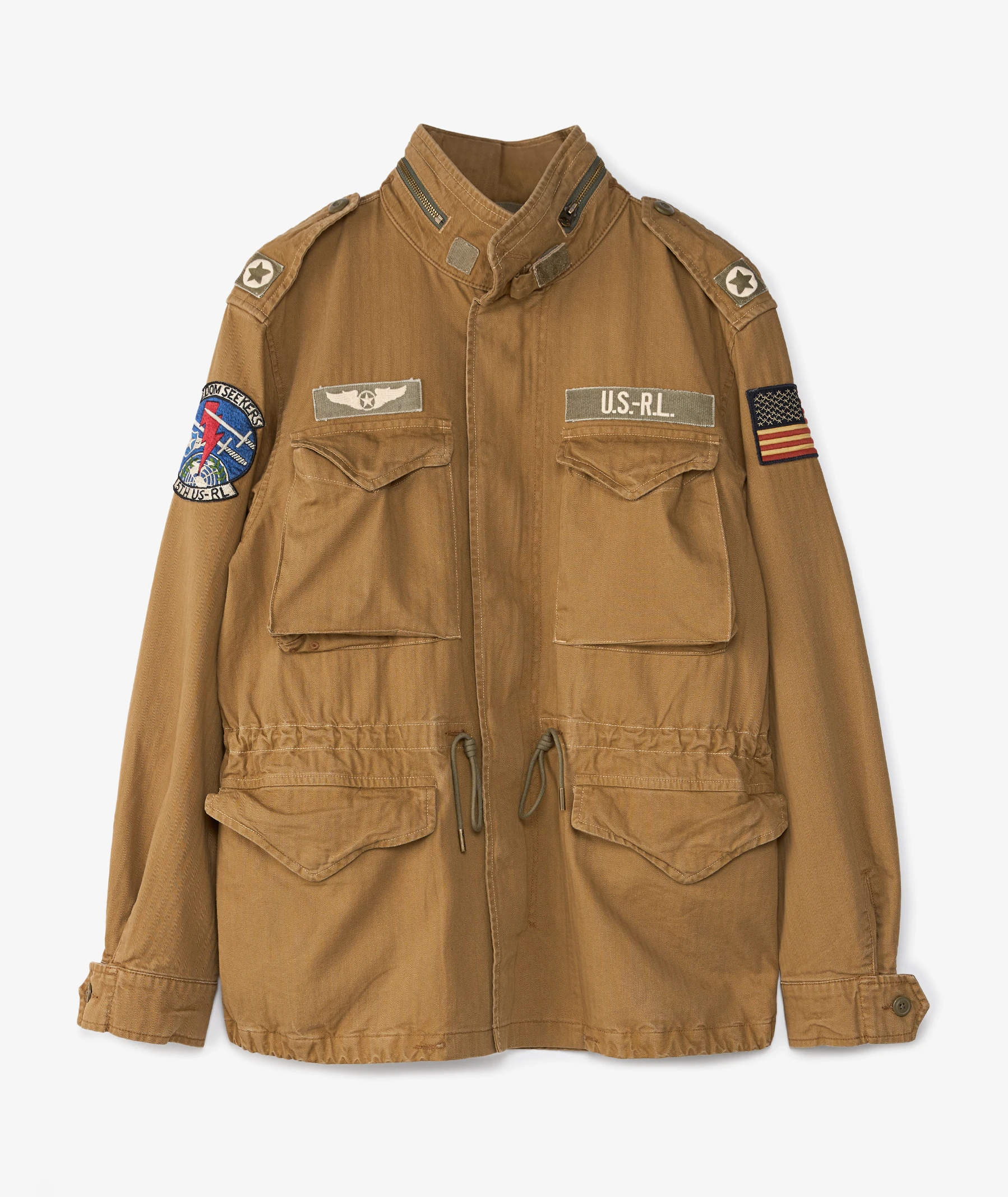 Polo Ralph Lauren Embroidered Chino Jacket in Yellow | SVD USA