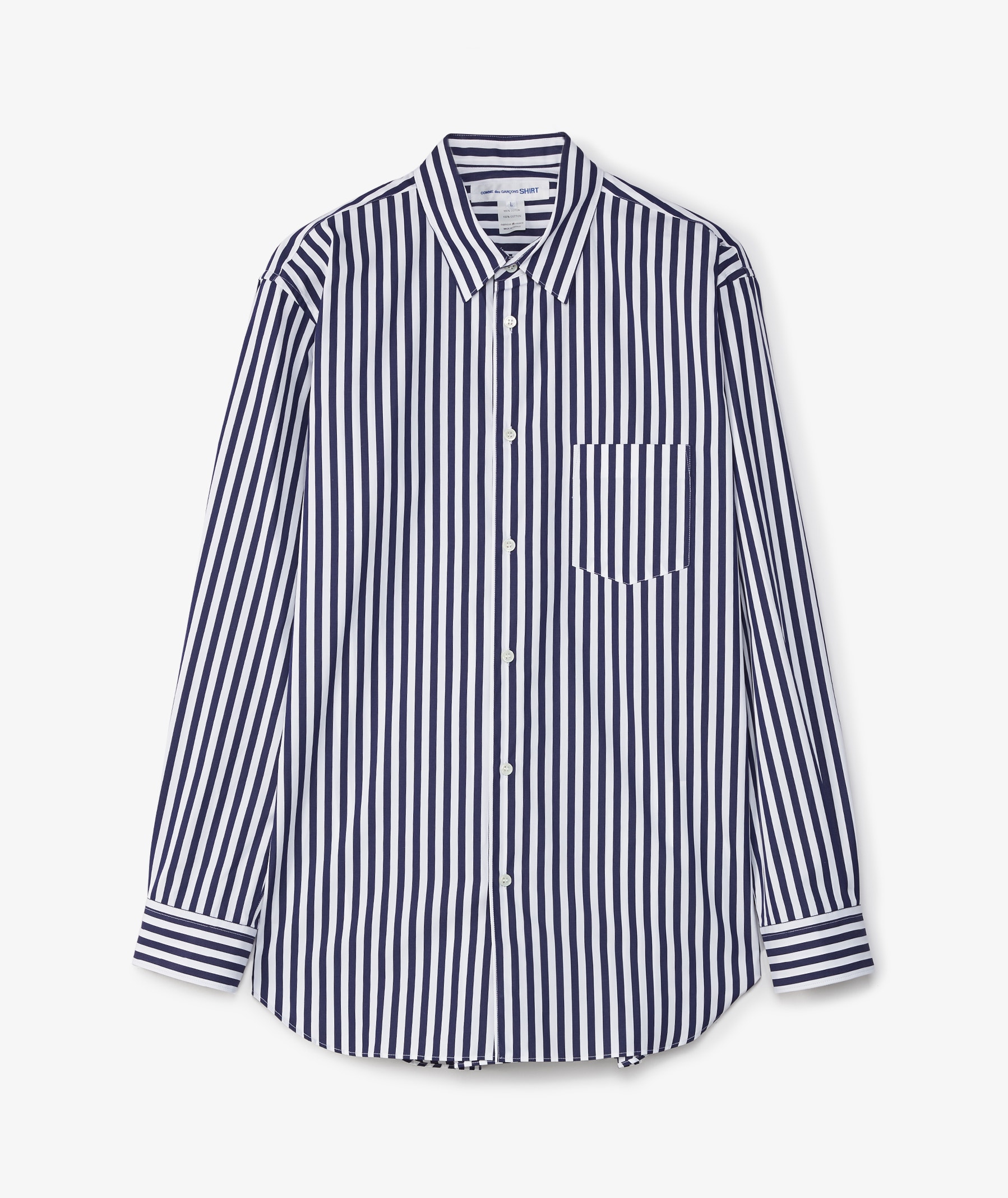 Comme des Garçons Shirt Striped Shirt in Light Blue | SVD USA