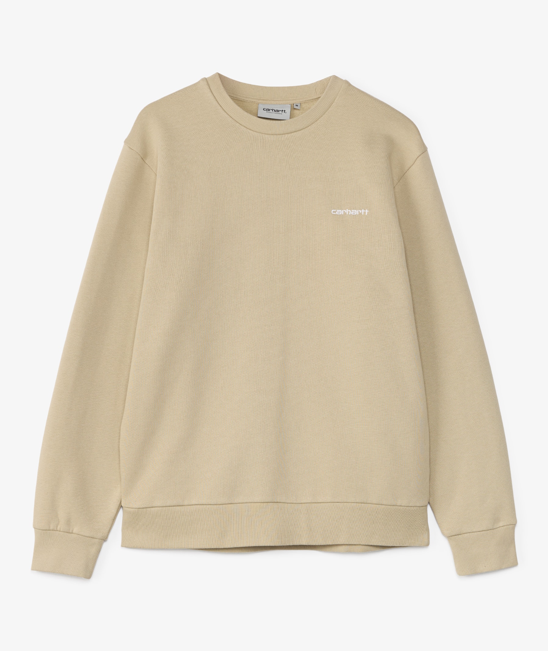 Stone Island Organic Cotton Waffle Fleece Crewneck in Beige | SVD USA