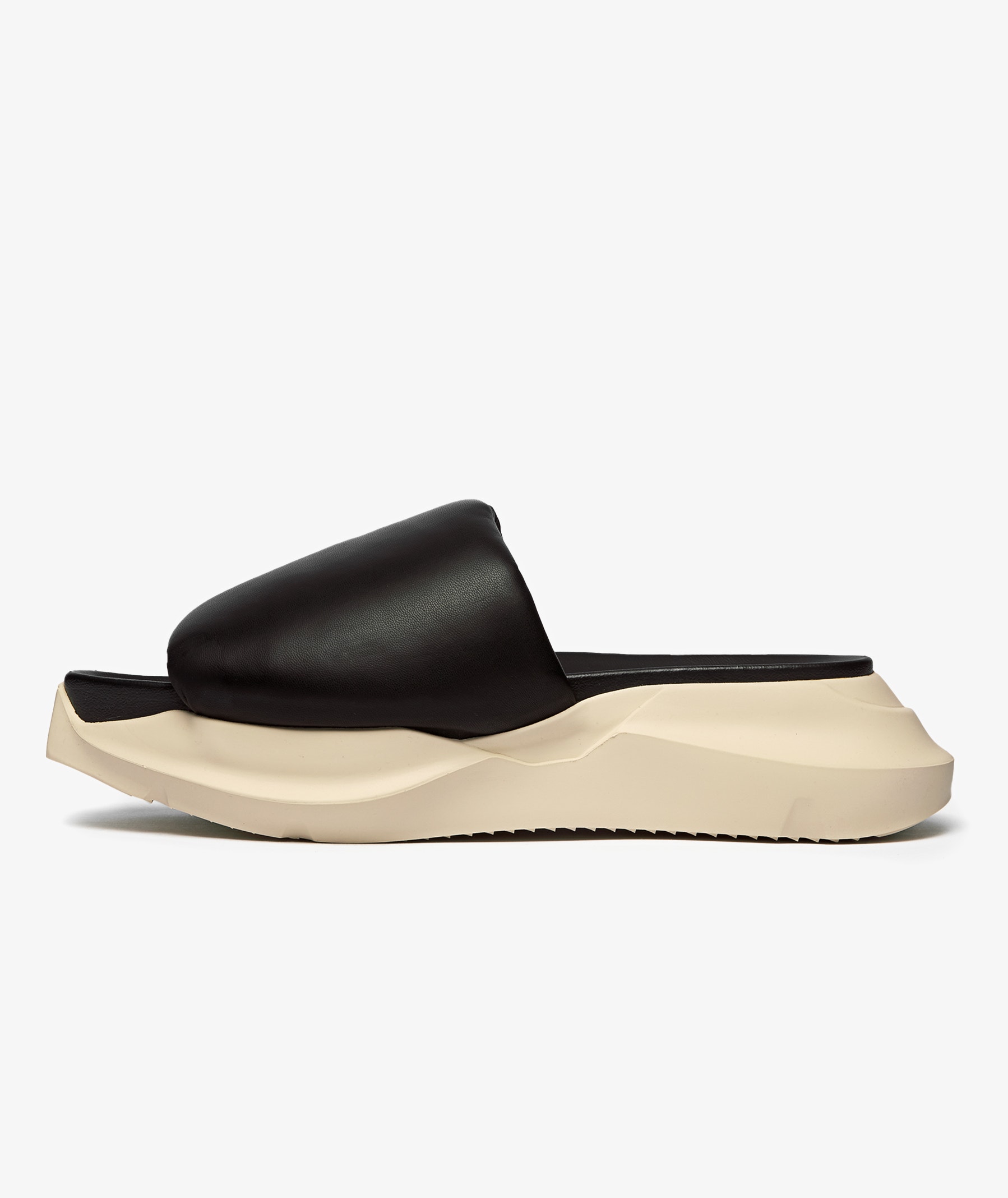 Black Rick Owens Geth Puffer Slides | SVD
