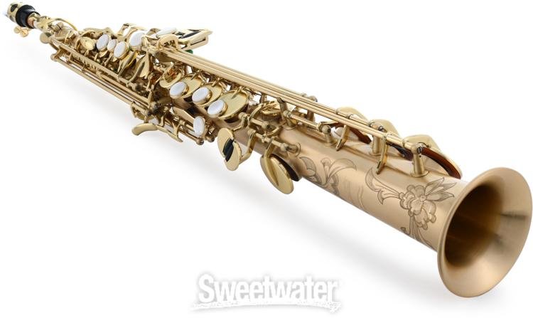 P. Mauriat Le Bravo Soprano Saxophone - Gold Brass Matte Body
