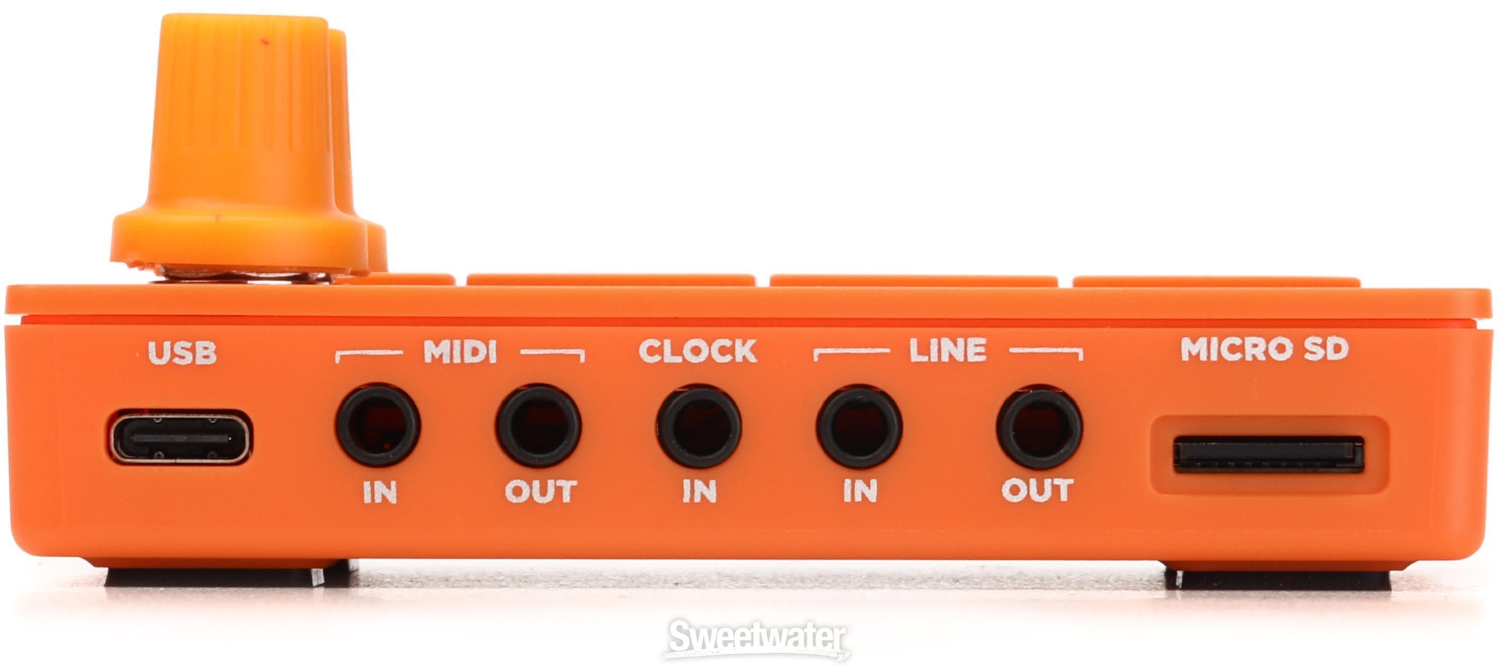 1010music Nanobox Tangerine Sampler Module | Sweetwater