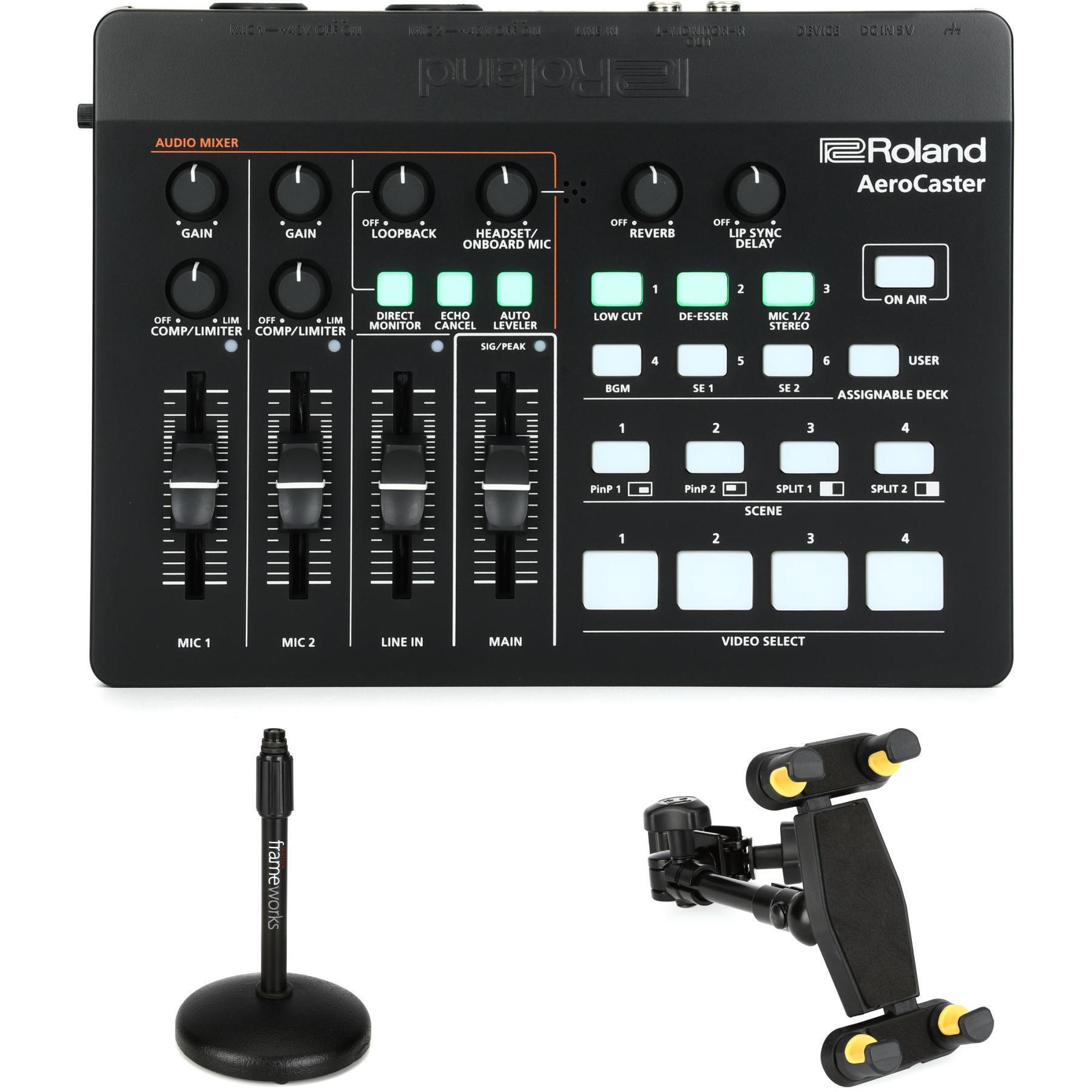 Roland VRC-01 AeroCaster with Tablet Holder and Stand | Sweetwater