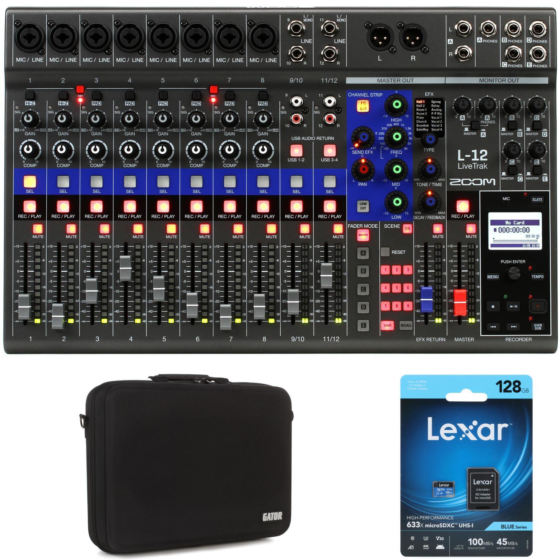 Zoom LiveTrak L-12 12-channel Digital Mixer / Recorder | Sweetwater