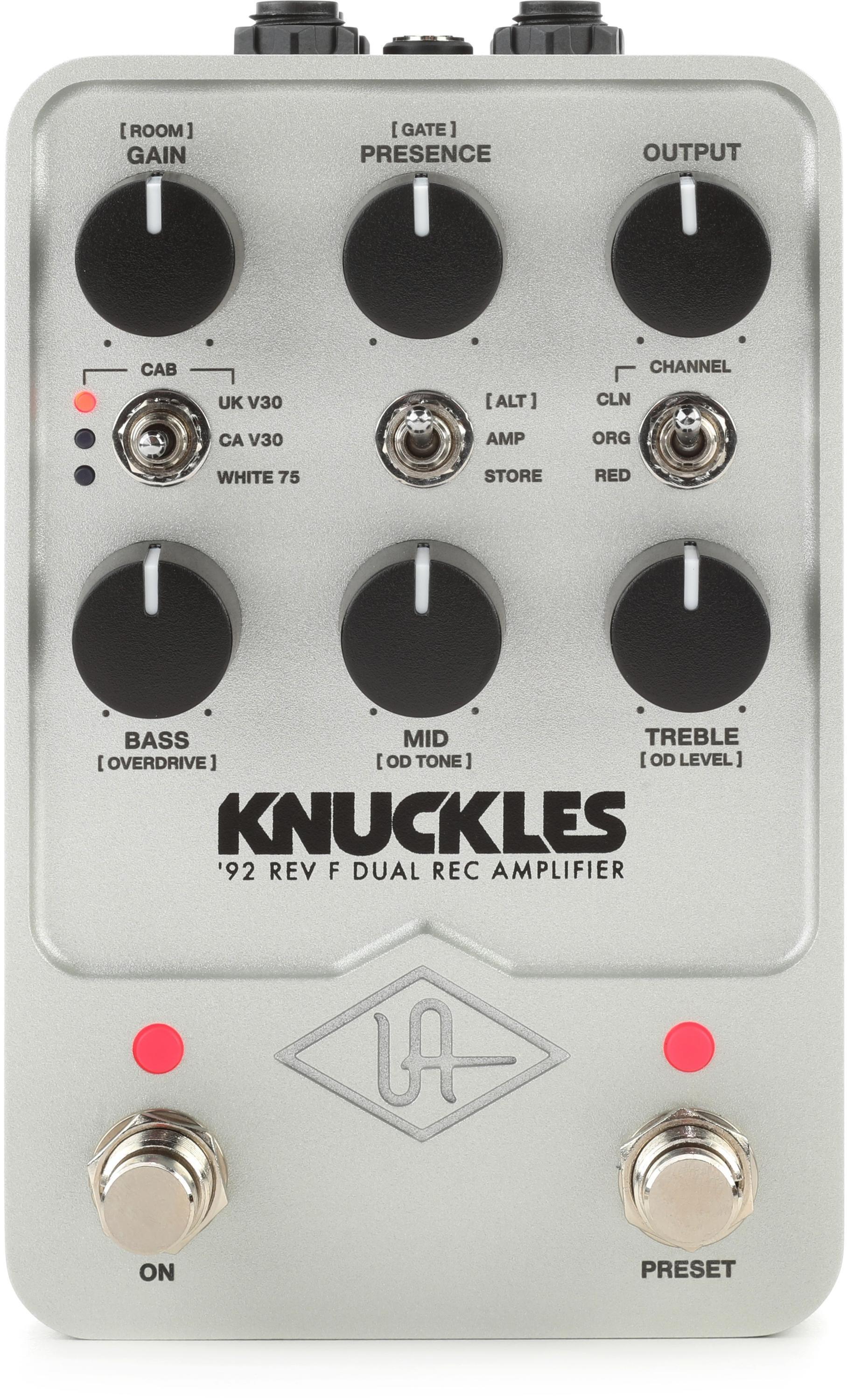 Universal Audio Knuckles '92 Rev F Dual Rec Amplifier Pedal