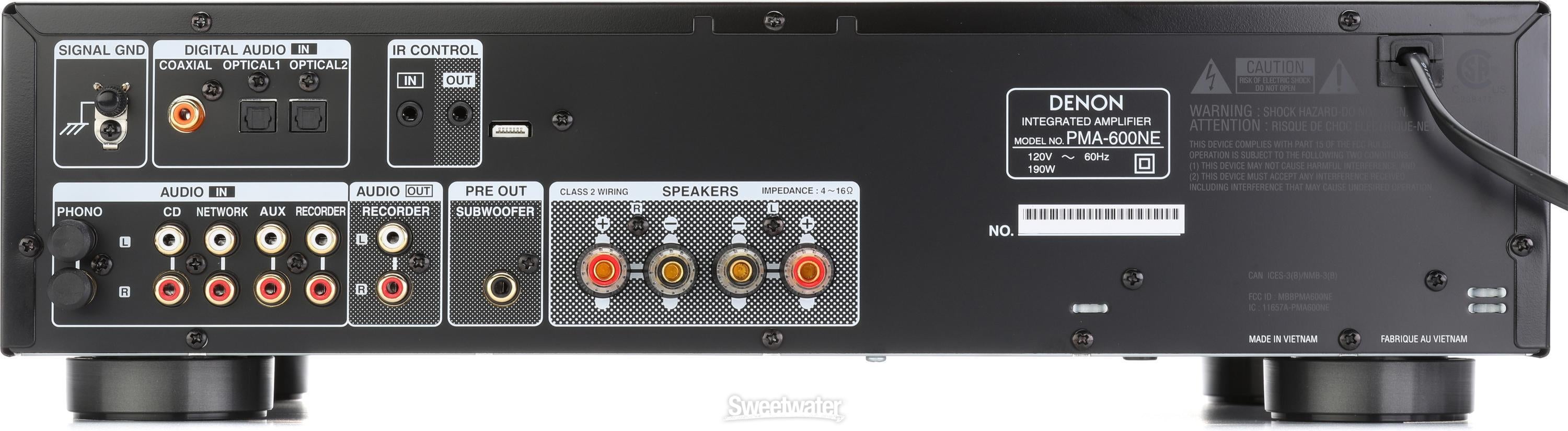 Denon PMA-600NE Stereo Integrated Amplifier | Sweetwater