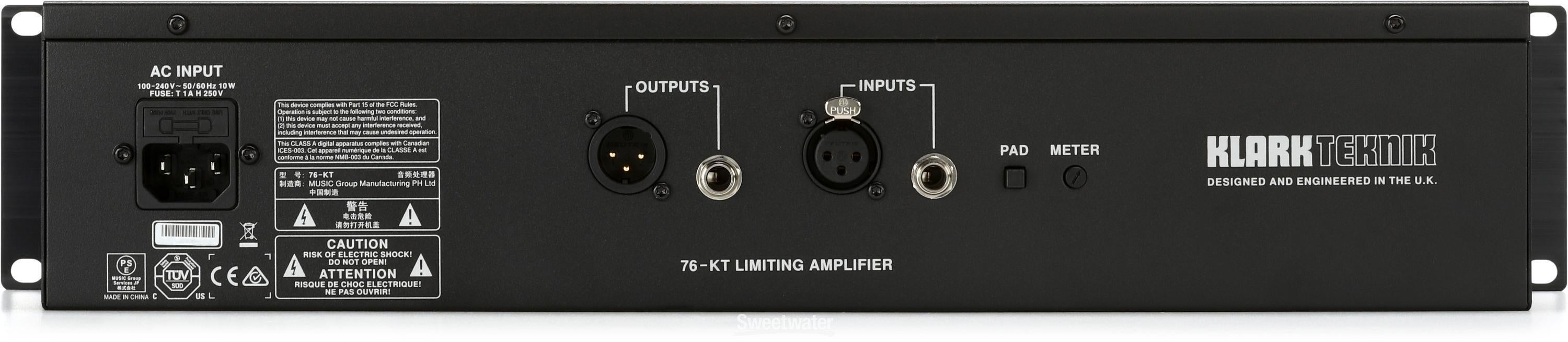 Klark Teknik 1176-KT Classic FET-style Compressor Reviews | Sweetwater