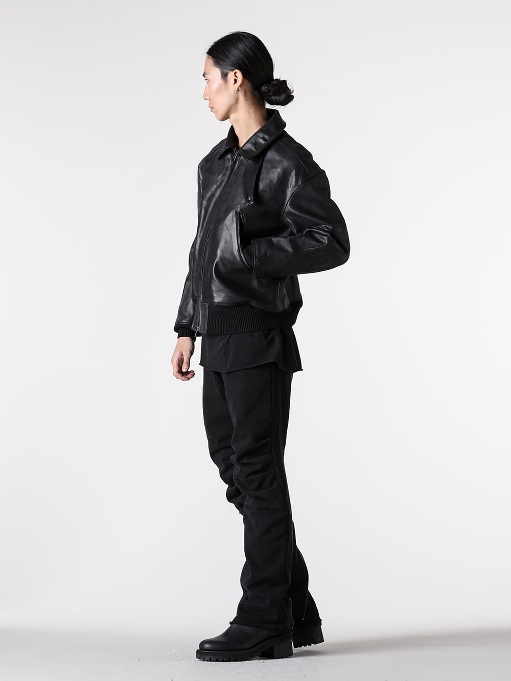 The Viridi-anne レザージャケット オールブラックスタイル -FASCINATE