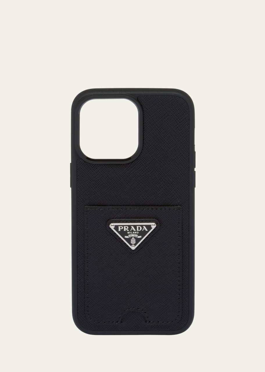 Prada Leather iPhone 14 Pro Max Case - Bergdorf Goodman