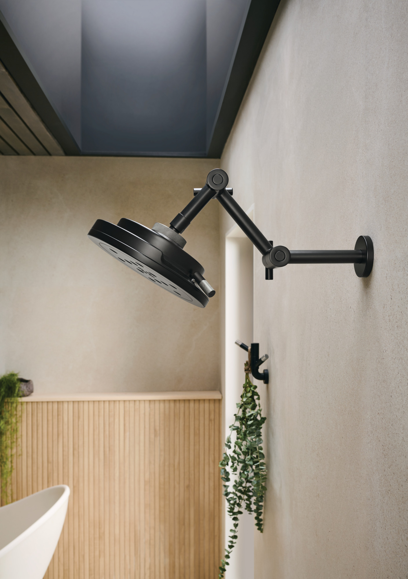 Litze® | 8” H2Okinetic® Round Multi-Function Wall Mount Showerhead