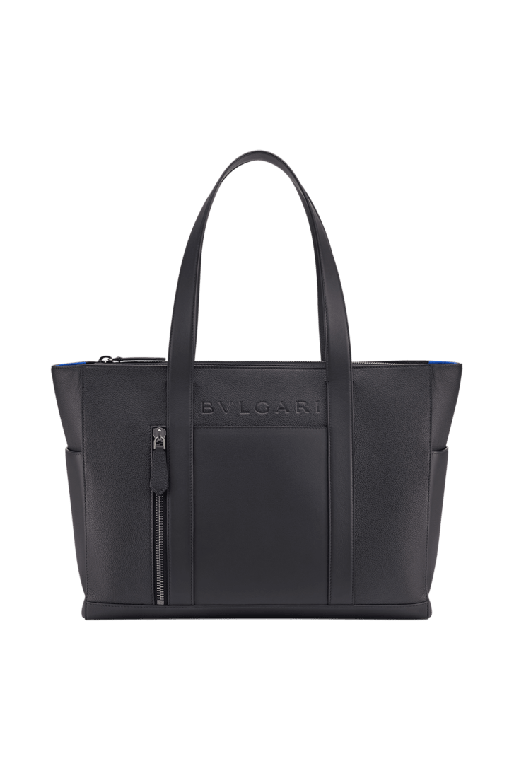 ブラック カーフレザー ブルガリ マン トート 291919 | ブルガリ