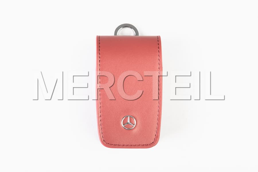 Leather Key Cover Colored in Red 8th Generation Genuine Mercedes