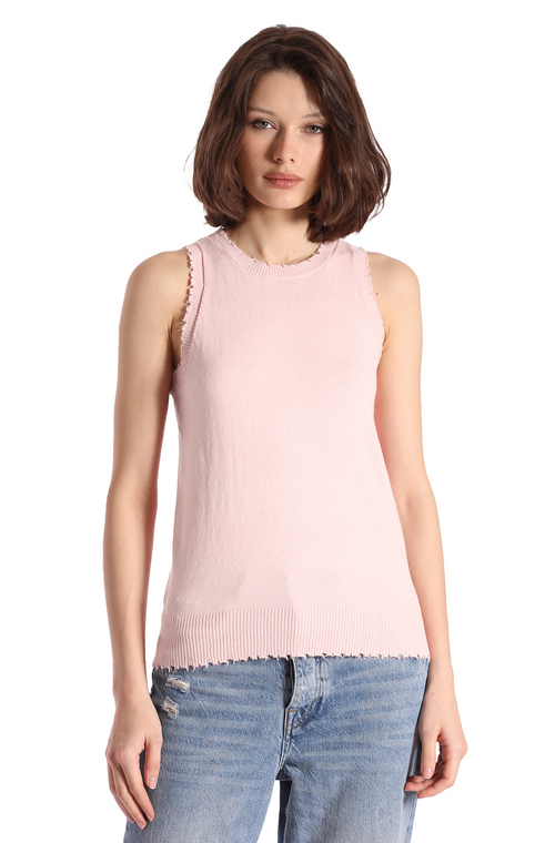 Cotton Cashmere Frayed Tank – Minnie Rose