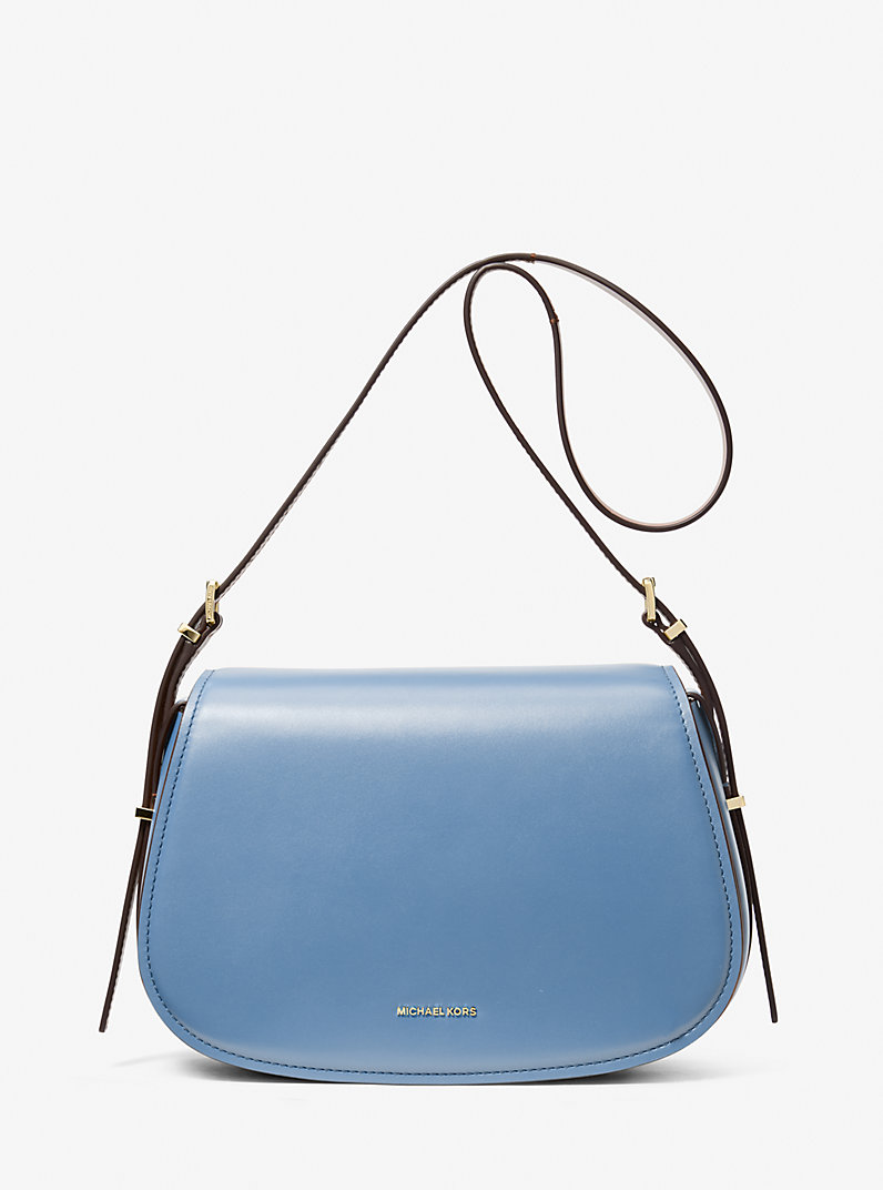 Lydia Medium Leather Crossbody Bag in FRENCH BLUE - Sale | Michael