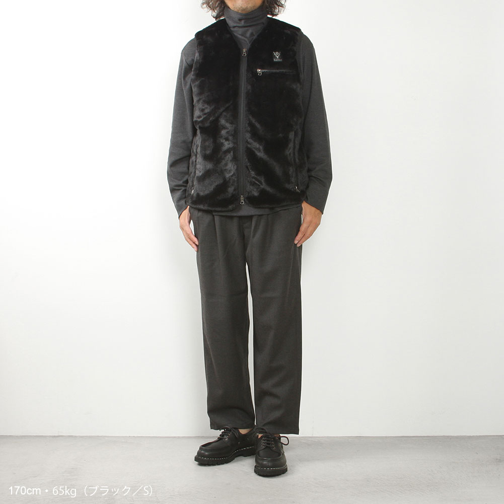 South2 West8[サウス2 ウェスト8]Piping Vest Micro Fur NS735B