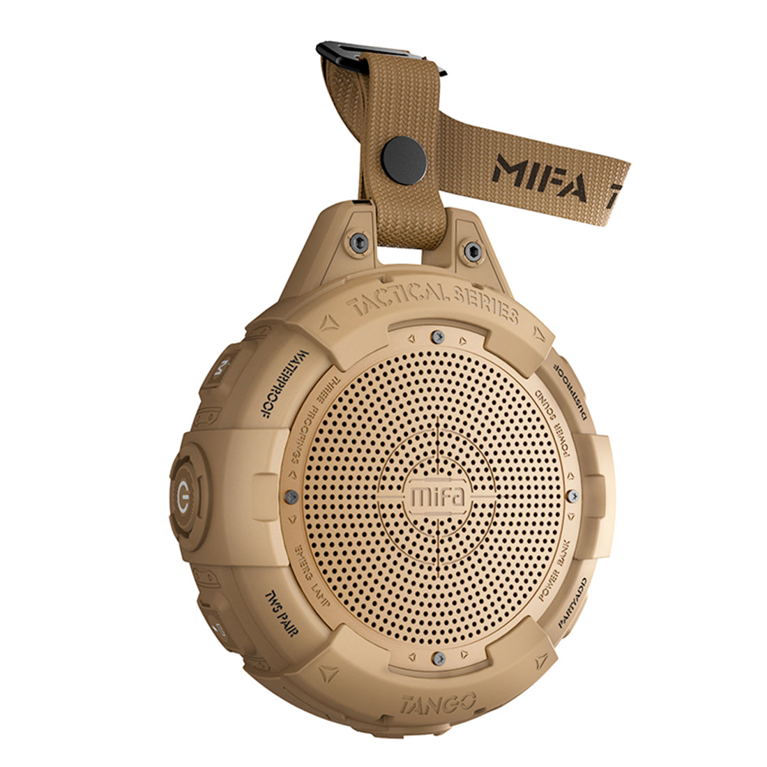 mifa Tango Portable Bluetooth Speaker With Flashlight,IP67 Waterproof