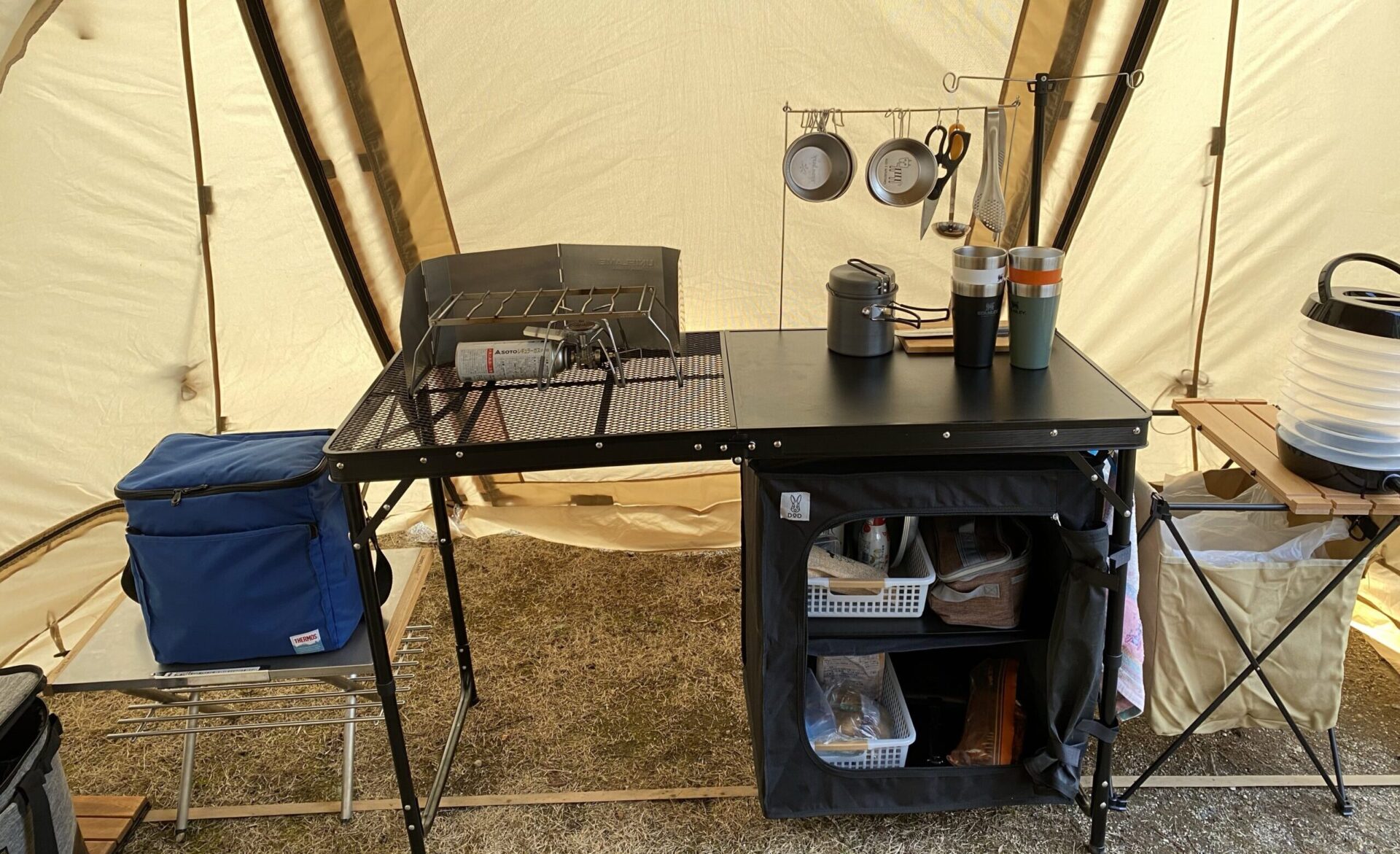 快適キッチン】DOD『クッキングキング』はキャンプ調理が思いのほか