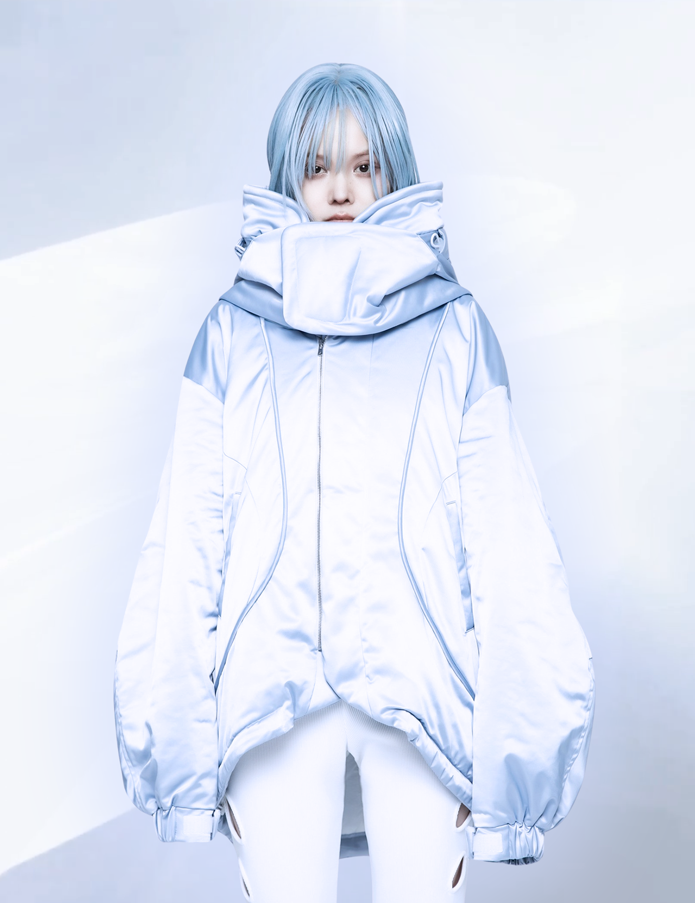 シェルターコート:round model / セルリアンシルバー – MIKIRIHASSHIN