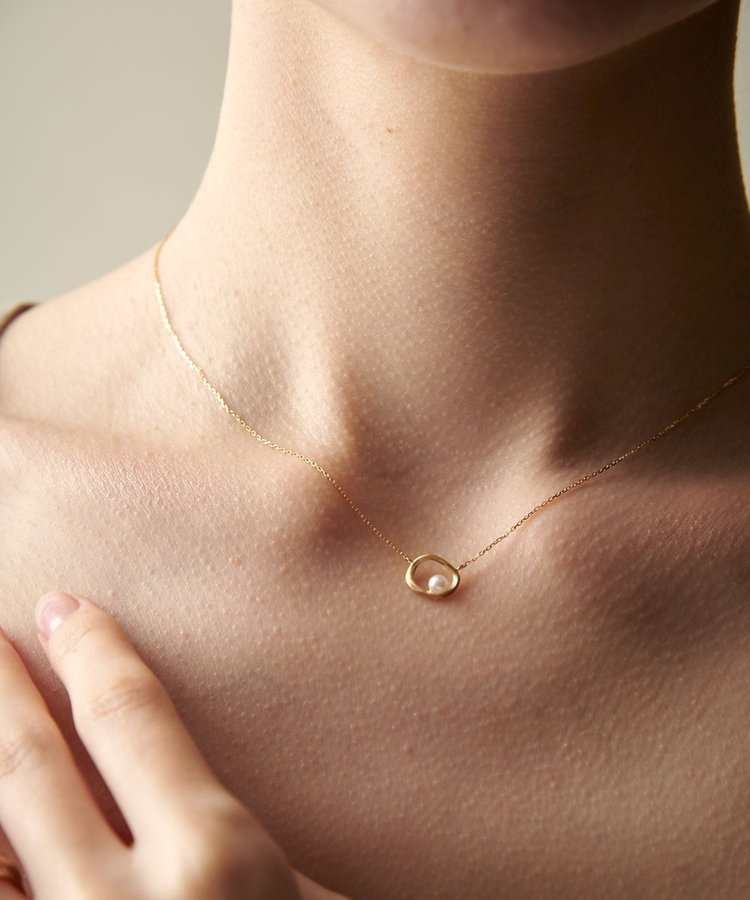 K18YG クラフト パール ネックレス（206129） ｜ women（ウィメンズ