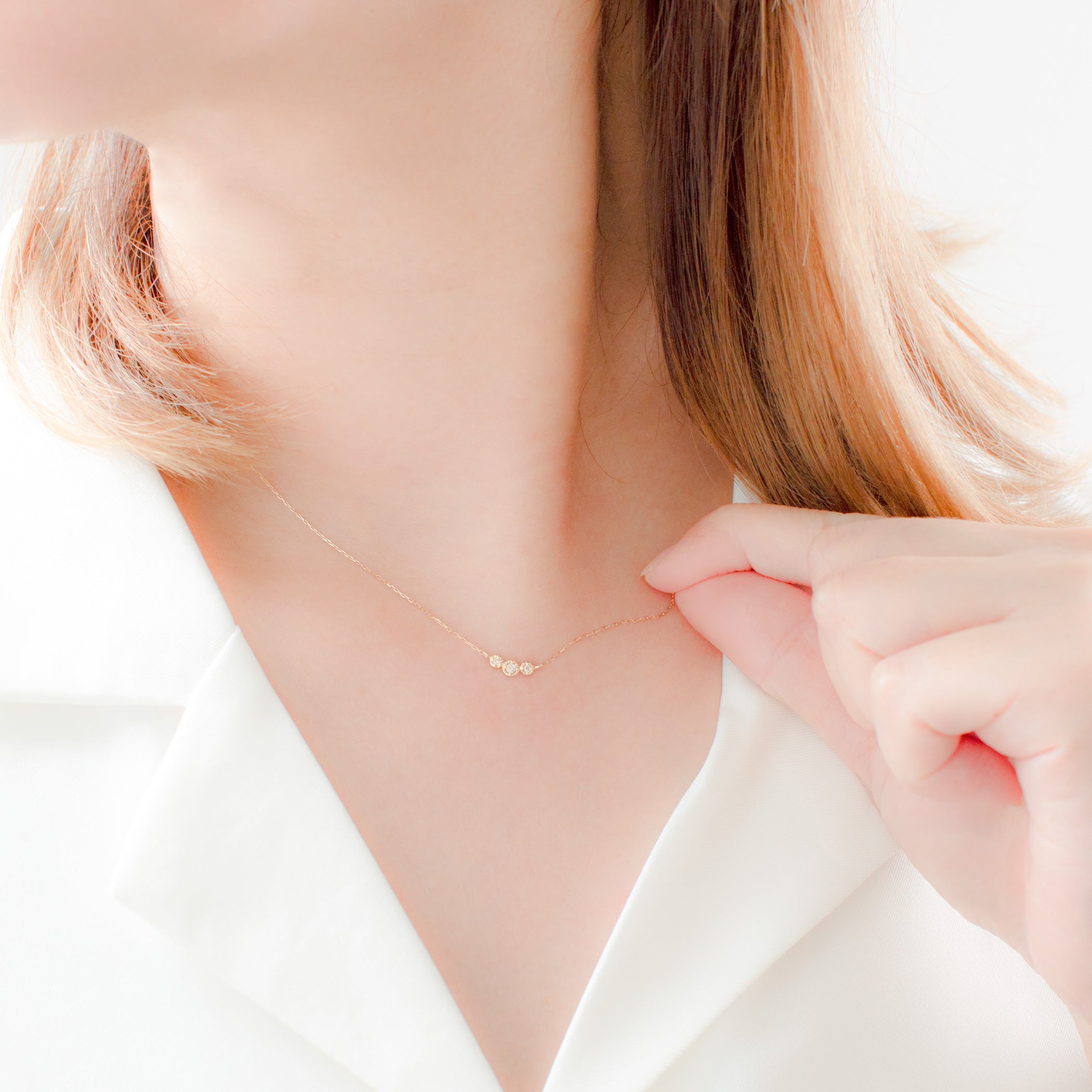 K10 イエローゴールド ダイヤモンド ネックレス – Milluflora | ミル