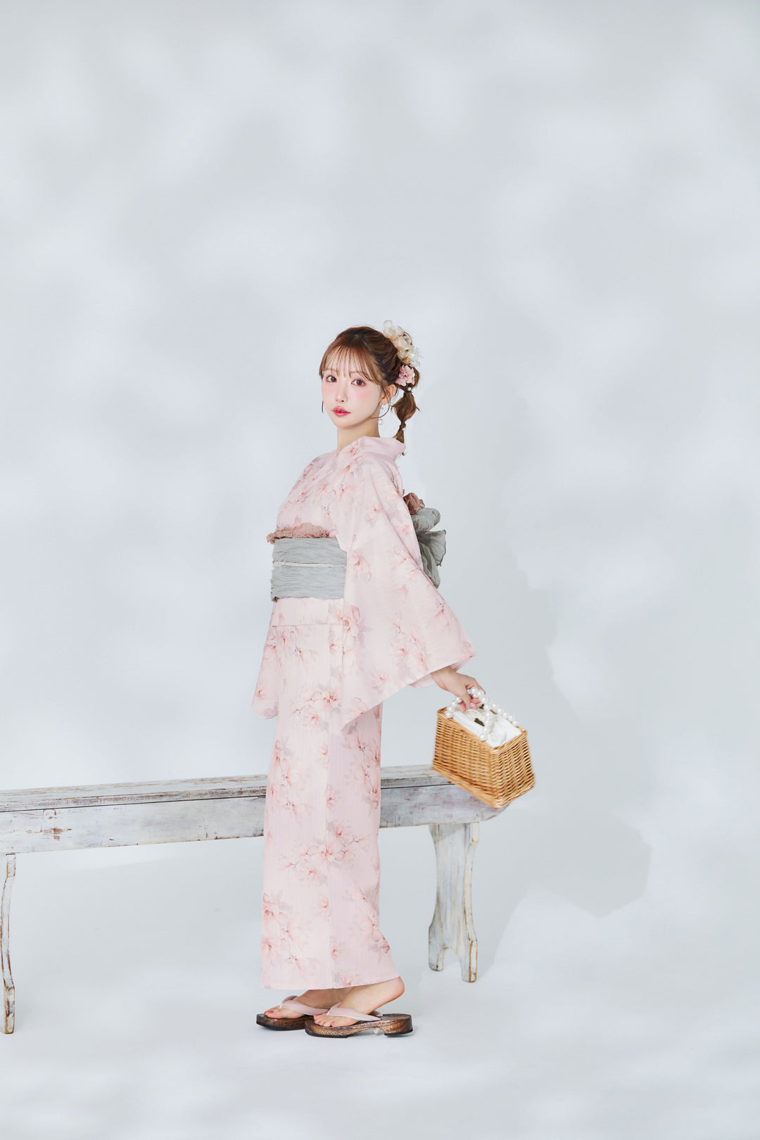 浴衣 (MISTREASS×sugarコラボ)浴衣、帯、飾り紐3点セット 浴衣