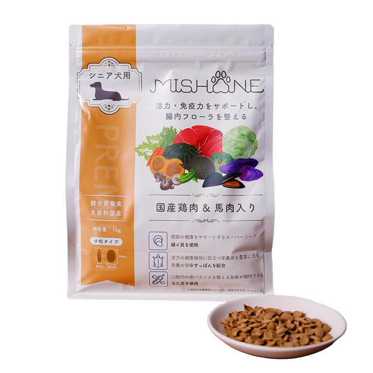 ミシュワン シニア犬用ドッグフード（国産鶏肉＆馬肉入り