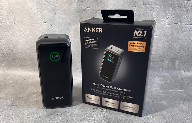Anker Prime Power Bank (20000mAh, 200W)レビュー！3台同時急速充電の