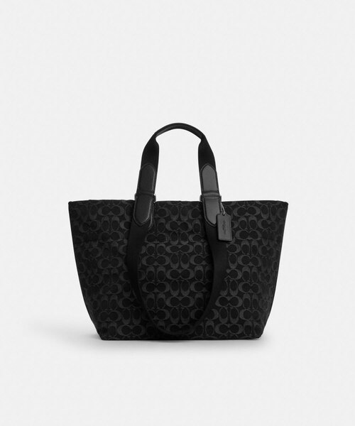 公式】スモール ツアー トート バッグ・シグネチャー デニム｜コーチ