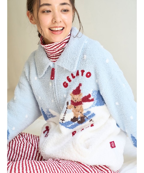 HOLIDAY】スキーベアジャガードカーディガン｜ジェラートピケの通販