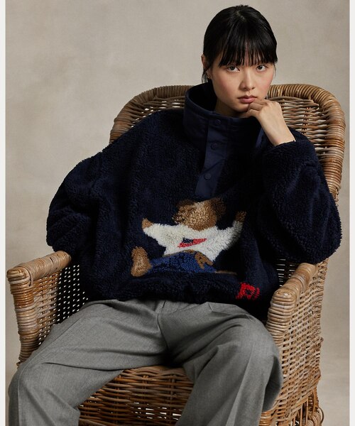 Polo ベア ハイパイル フリース モックネック｜ポロ ラルフ ローレンの