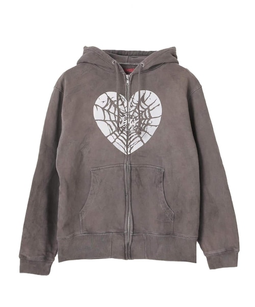 Little Willow / リトルウィロー 別注 HEART SPIDER ZIP HOODIE