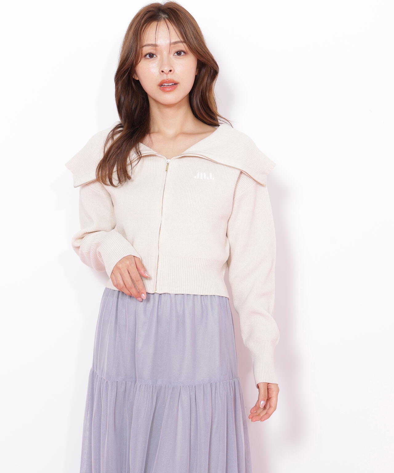 ビッグカラージップニット | JILL by JILL STUART（ジル バイ ジル