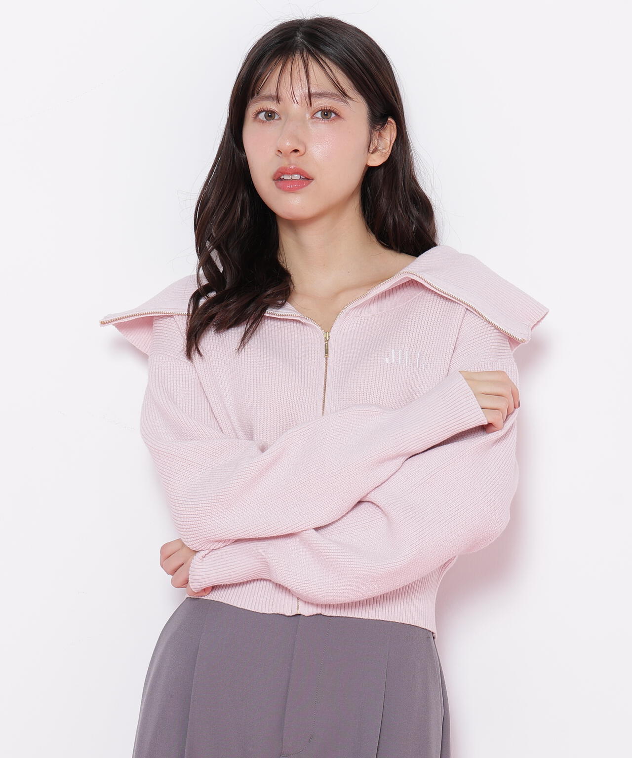 ビッグカラージップニット | JILL by JILL STUART（ジル バイ ジル