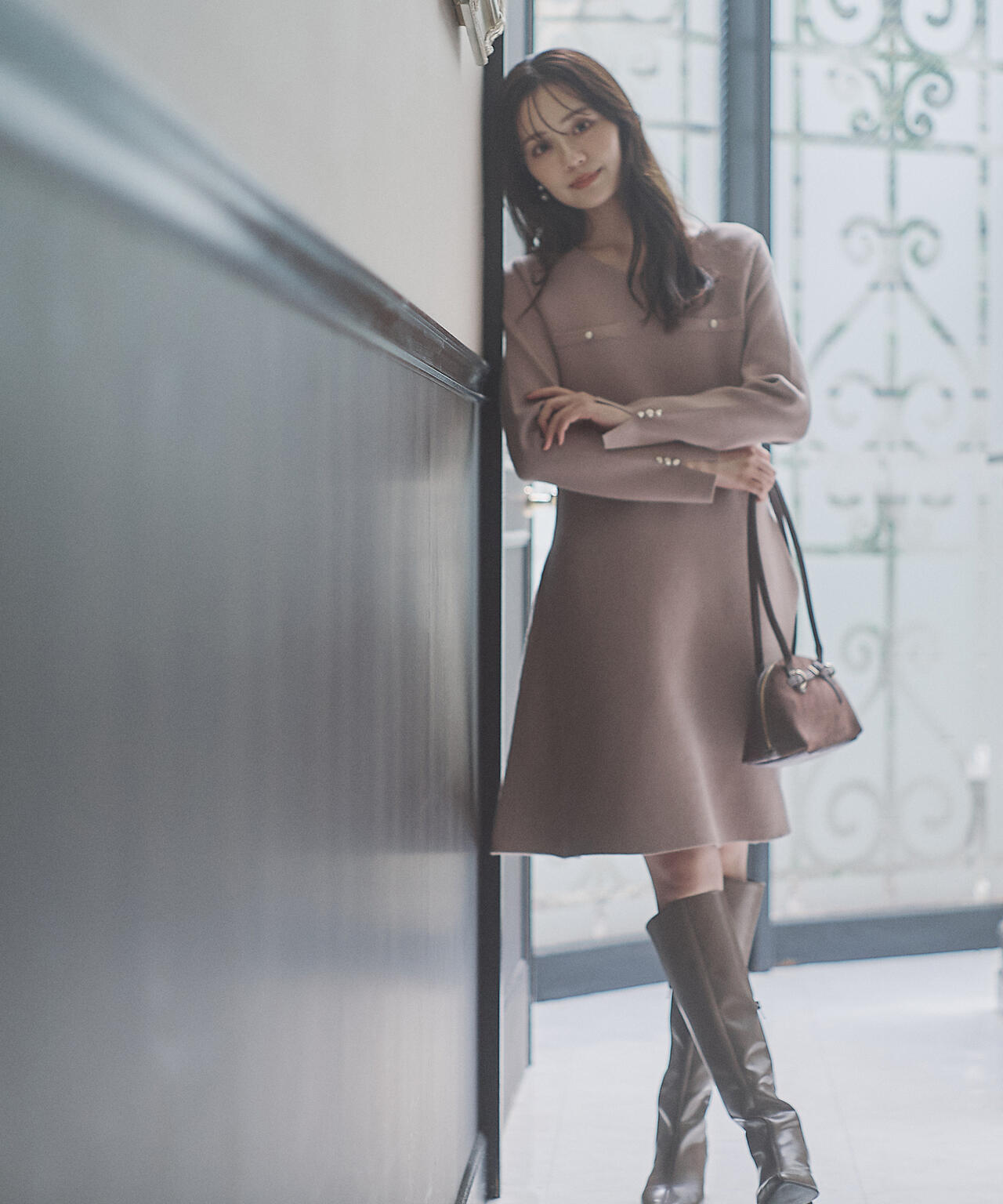 EDIT COLOGNE》総針ミニワンピース | PROPORTION BODY DRESSING