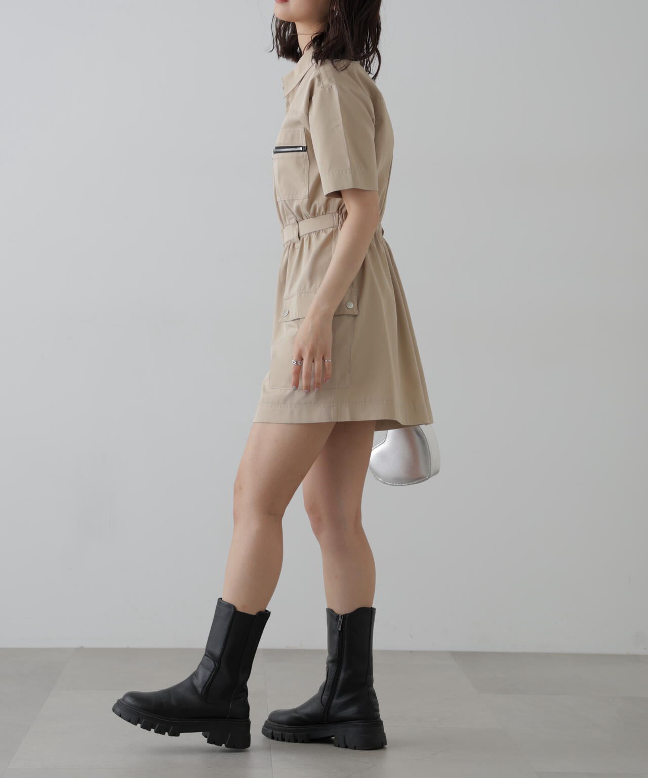 フロントジップミニワンピース | FREE'S MART（フリーズマート