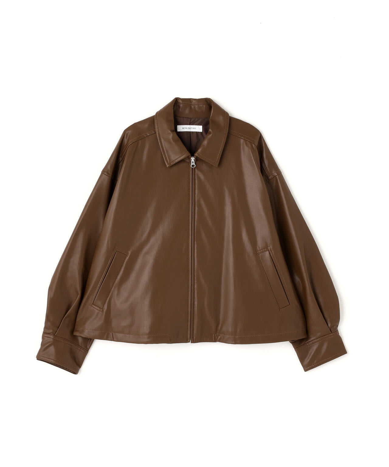 フェイクレザードロストブルゾン | NATURAL BEAUTY BASIC（ナチュラル