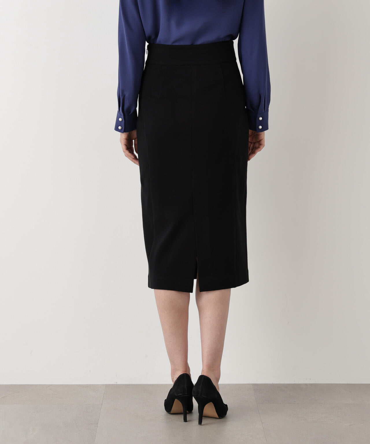 WEB/店舗限定カラー］ウールスムースカッティングタイトスカート