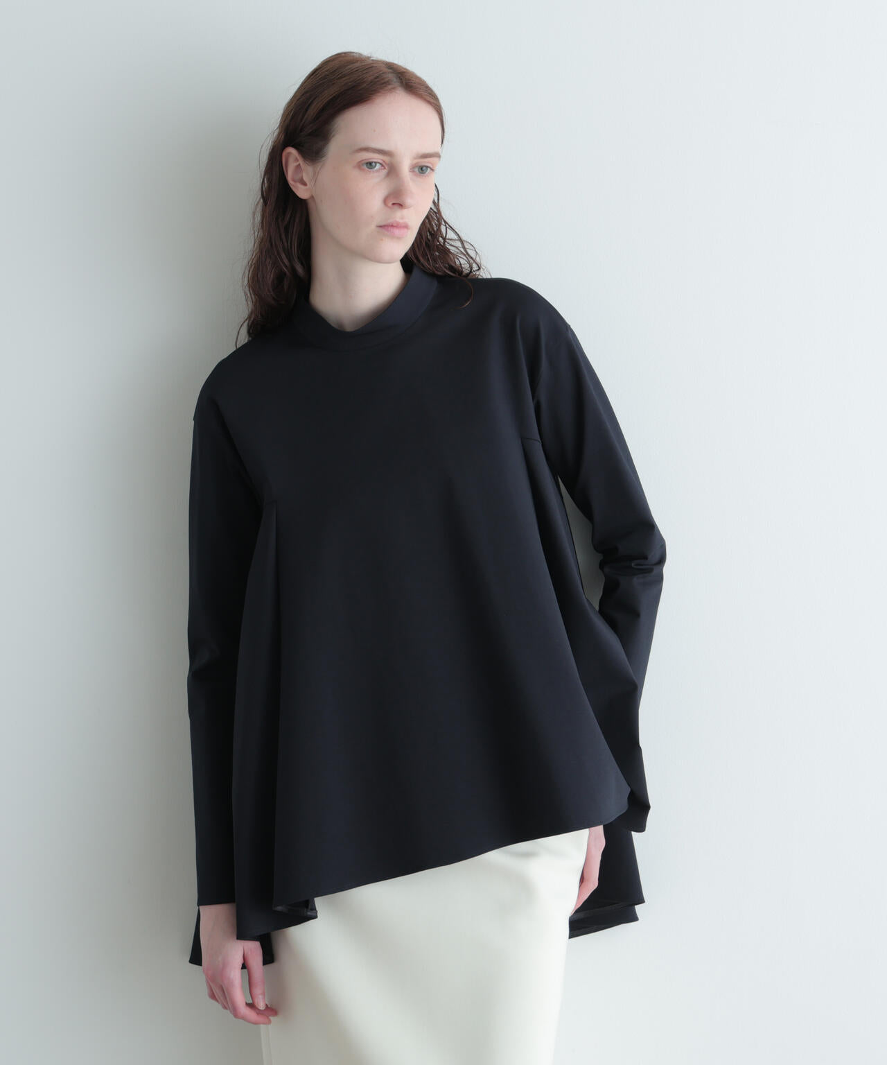 ハイストレッチポンチスタンドカラーブラウス | LE PHIL（ル フィル