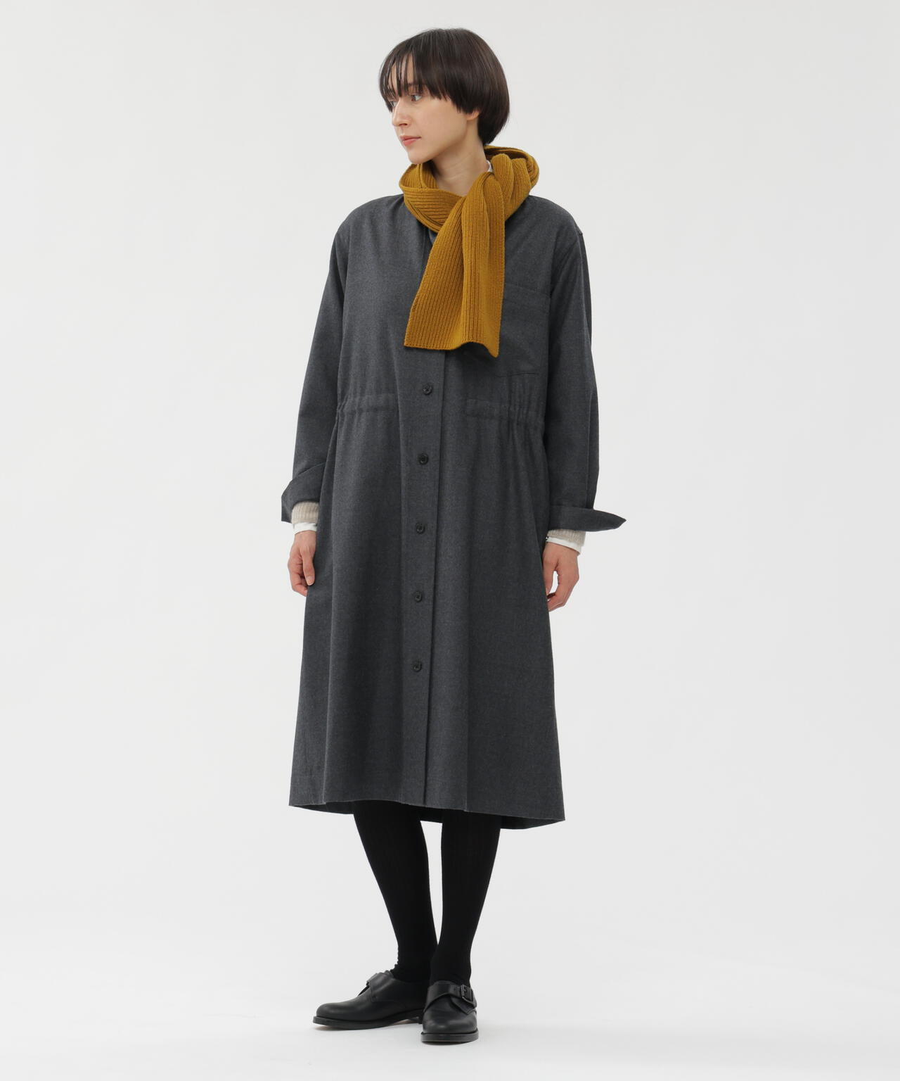 LIGHT FLANNEL DRESS | MARGARET HOWELL（マーガレット・ハウエル